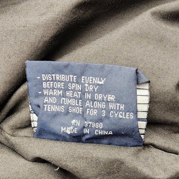 Vintage Strato Jac Puffer Down Feather Winter Warm Coat Snow Chore Travel Size L - Picture 7 of 11